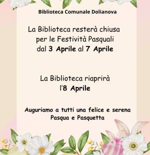 Chiusura Biblioteca Festivit&agrave; Pasquali 2026 