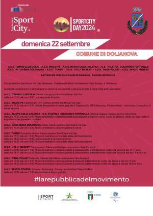 Locandina Programma Sport City Day Dolianova 22 settembre 2024 