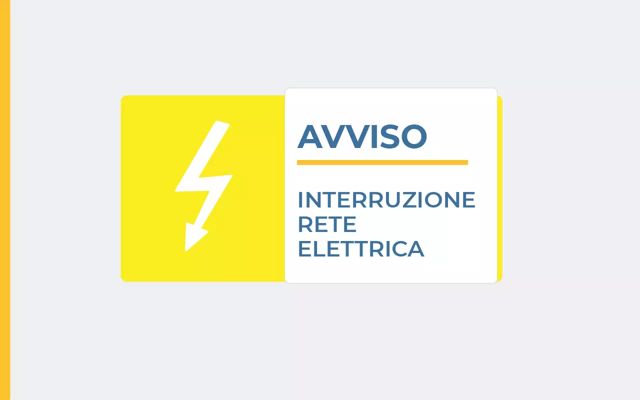 Avviso di interruzione energia elettrica