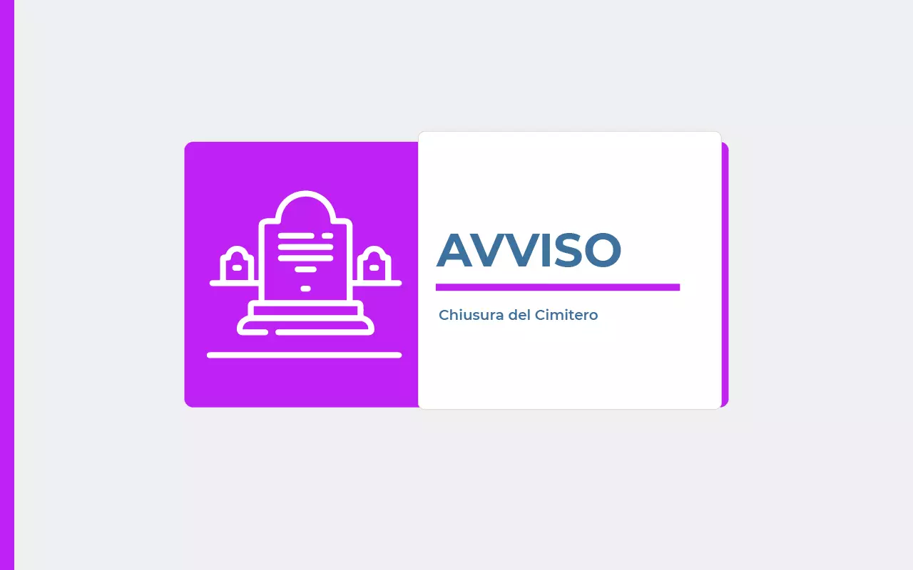 chiusura cimitero